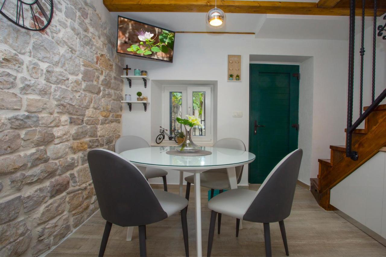 Ferienwohnung Old Center Stone House Split Exterior foto